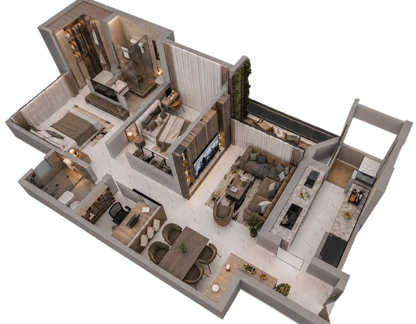2 BHK Floor Plan B