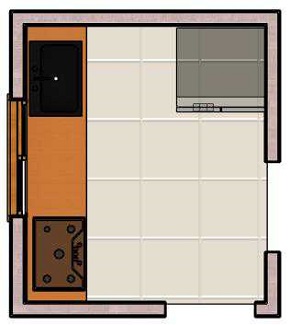 Straight Kitchen