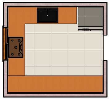 C-Shape Kitchen