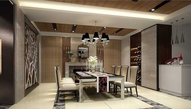 Gypsum with Wooden Design