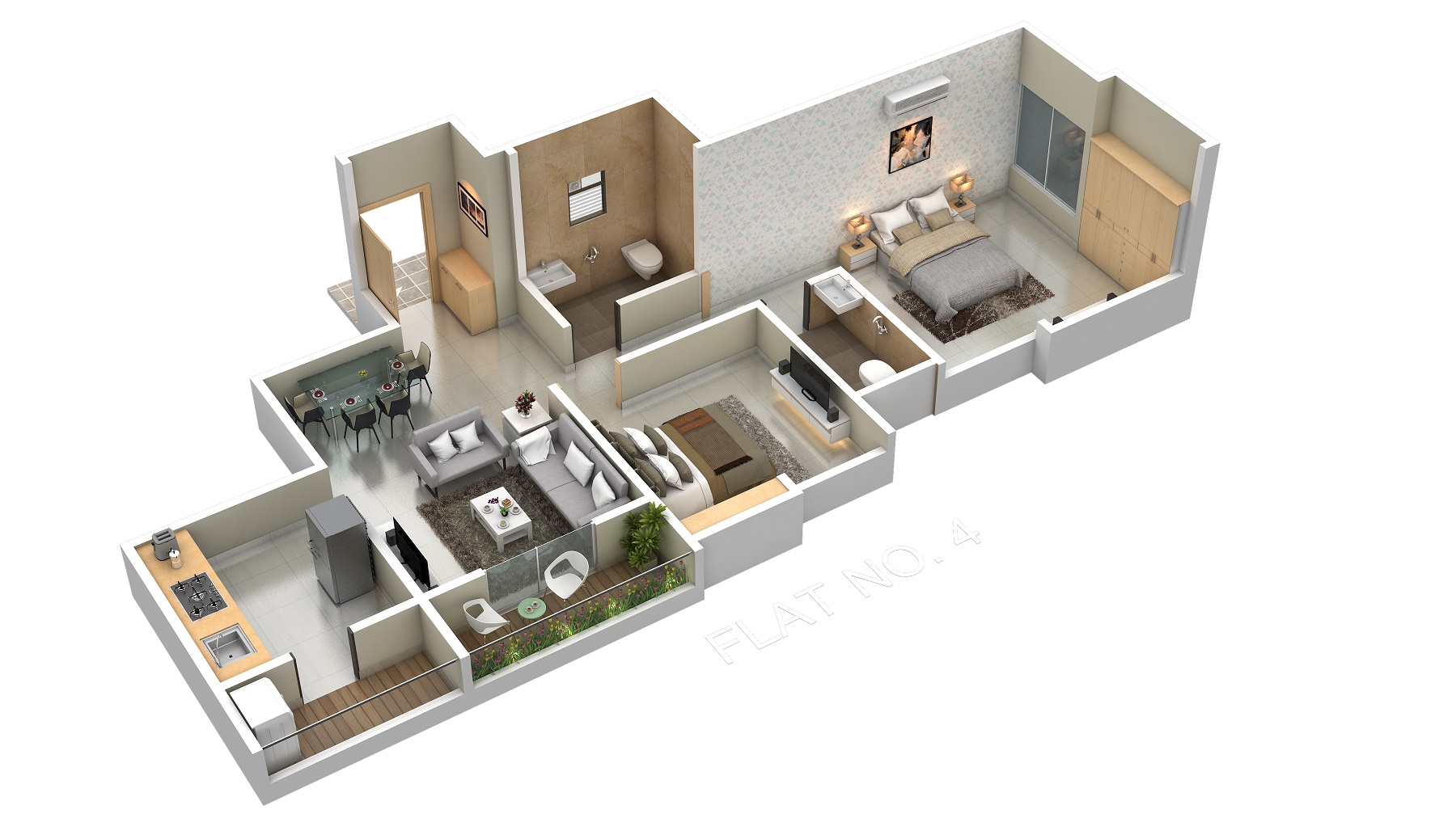 3 BHK Floor Plan